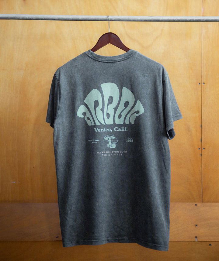 Grown In the Dark Tee - Mineral Wash Black
